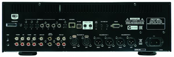 The Rotel RC-1590 Rear Panel