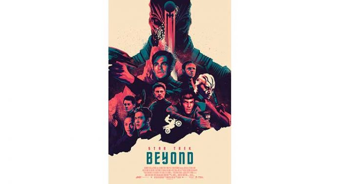 Star Trek Beyond Mono Poster Art