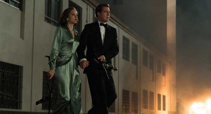 Maion Cotillard and Brad Pitt star in Allied (2016)