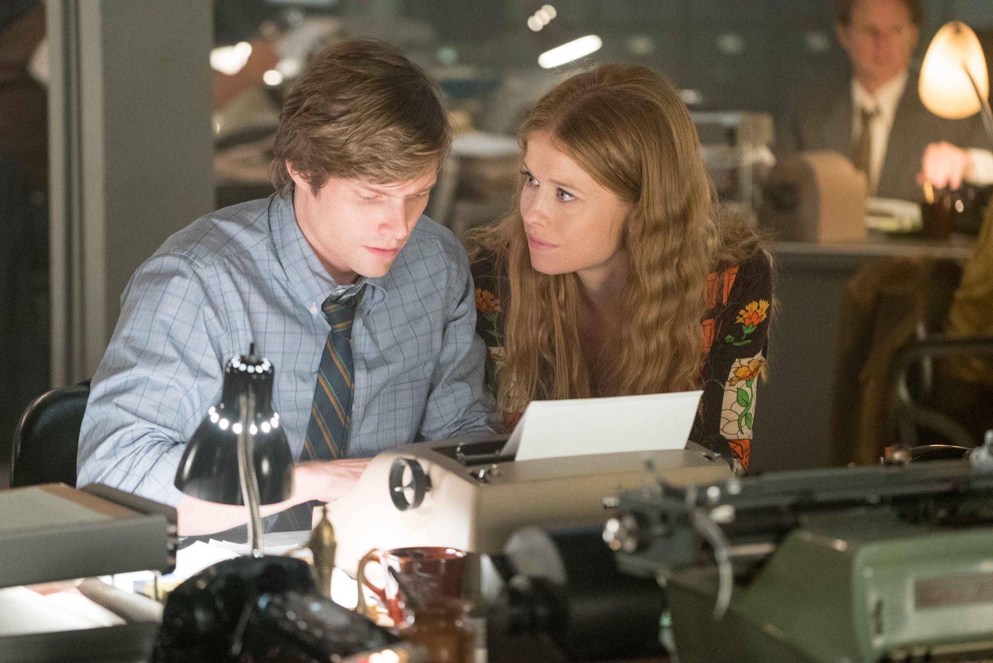 Hunter Parrish and Genevieve Angelson in Good Girls Revolt: Season One. Courtesy of Amazon Prime Video.