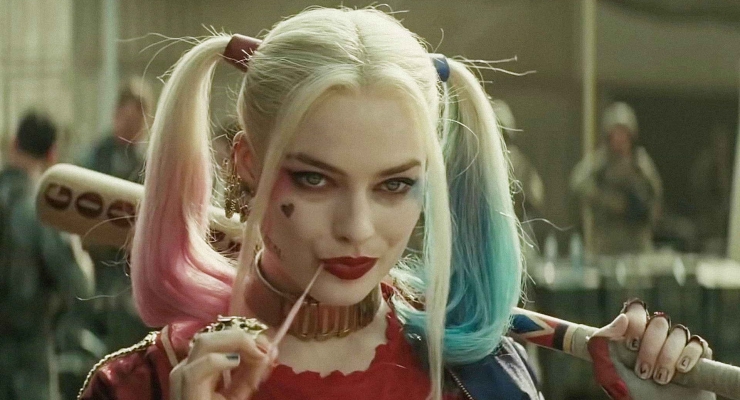 Margot Robbie is Harley Quinn in Suicide Squad (2016)