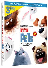 The Secret Life of Pets Blu-ray 3D + Blu-ray + Digita HD Combo Pack Packshot