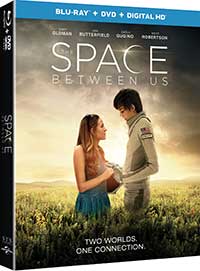 The Space Between Us Blu-ray + DVD + Digital HD Packshot