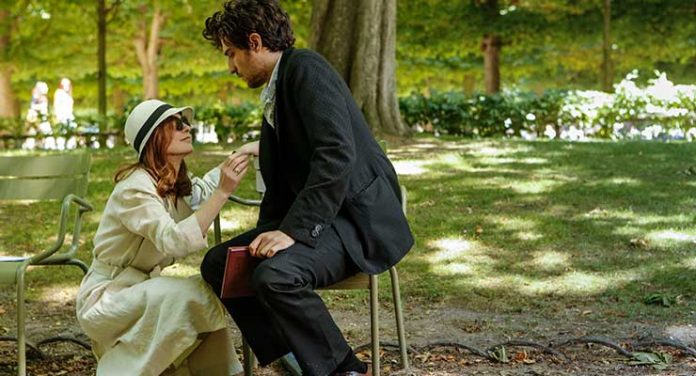 Isabelle Huppert and Louis Garrel in Flase Confessions (2016)
