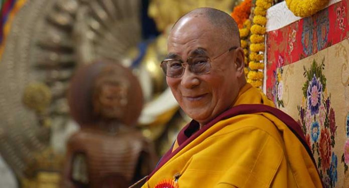 His Holiness The Dalai Lama at Long Life Ceremony in Dharamsala India