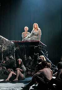 Joyce DiDonato as Adalgisa and Sondra Radvanovsky in the title role of Bellini's "Norma." Photo: Ken Howard/Metropolitan Opera