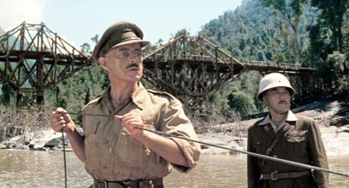 Alec Guinness and Sessue Hayakawa in The Bridge on the River Kwai (1957)