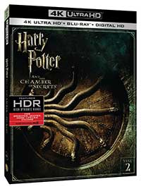 Harry Potter and th Chamber of Secrets 4K Ultra HD + Blu-ray + Digital HD Packshot