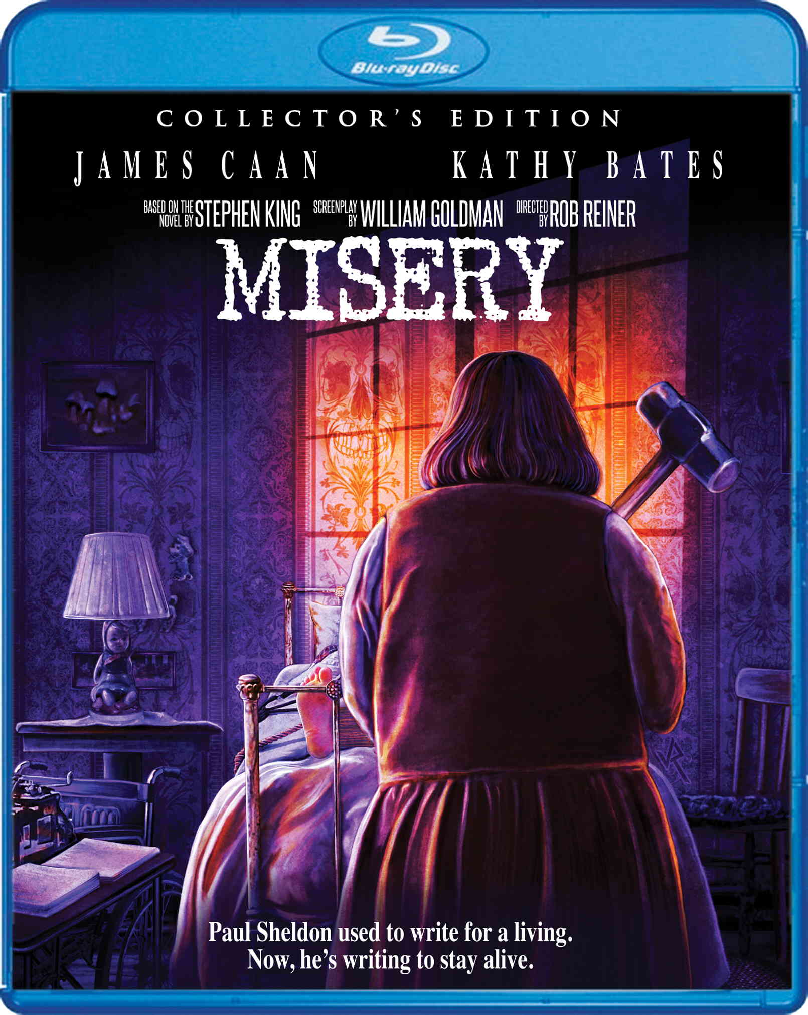 Misery Collector's Edition Blu-ray (Scream Factory) Cover Art