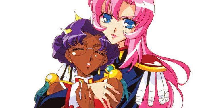 Characters Utena Tenjou and Anthy Himemiya from Revolutionary Girl Utena