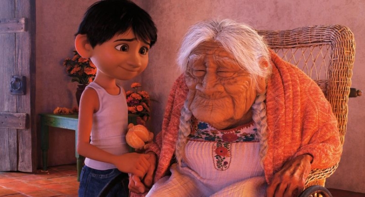 Coco (2017) COCO (Pictured) - FAMILY BONDS - In Disney•Pixar’s “Coco,” Miguel (voice of Anthony Gonzalez) has a very special relationship with his great-great-grandmother, Mamá Coco (voice of Ana Ofelia Murguía). Directed by Lee Unkrich and co-directed by Adrian Molina, Disney•Pixar’s “Coco,” opens in U.S. theaters on Nov. 22, 2017. ©2017 Disney•Pixar. All Rights Reserved.