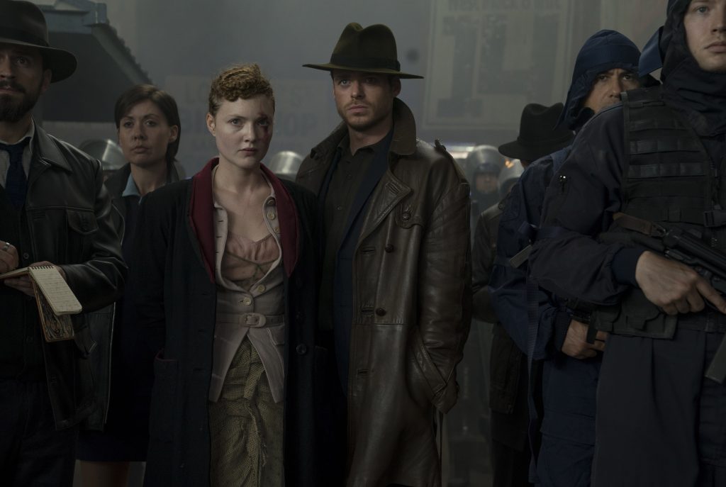 Holliday Grainger and Richard Madden in "The Hoodmaker" - Episode 107 of "Philip K. Dick’s Electric Dreams"