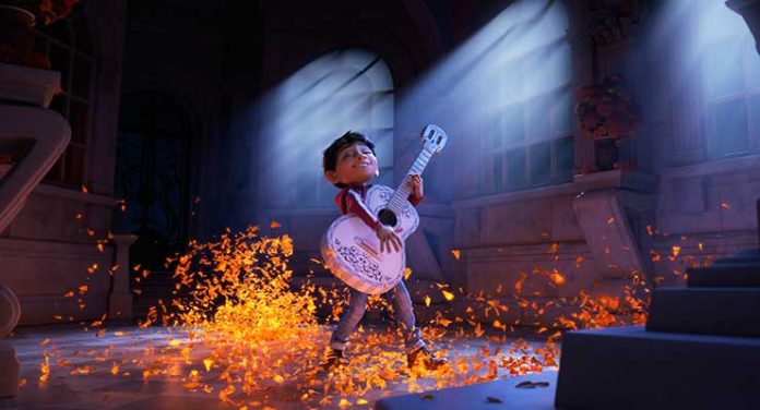 Progression Image 3 of 3: Final Frame..ASPIRING MUSICIAN — In Disney•Pixar’s “Coco,” Miguel (voice of newcomer Anthony Gonzalez) dreams of becoming an accomplished musician like the celebrated Ernesto de la Cruz (voice of Benjamin Bratt). But when he strums his idol’s guitar, he sets off a mysterious chain of events. Directed by Lee Unkrich, co-directed by Adrian Molina and produced by Darla K. Anderson, “Coco” opens in theaters Nov. 22, 2017.