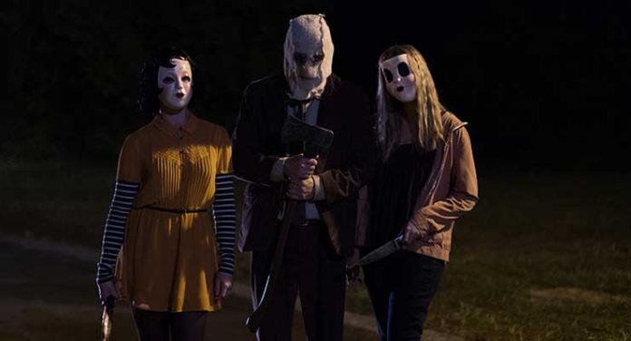[Click here to view this image: [“Pinup” (Anna Shaffer), “Man in the Mask” (Damian Maffei) and “Dollface” (Emma Bellomy) are on the hunt for a killer night in THE STRANGERS: PREY AT NIGHT. Photo credit: Brian Douglas / Aviron Pictures]] “Pinup” (Anna Shaffer), “Man in the Mask” (Damian Maffei) and “Dollface” (Emma Bellomy) are on the hunt for a killer night in THE STRANGERS: PREY AT NIGHT. Photo credit: Brian Douglas / Aviron Pictures