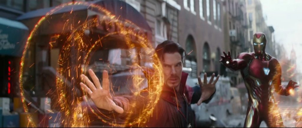 Avengers: Infinity War Robert Downey Jr. and Benedict Cumberbatch in Avengers: Infinity War (2018)