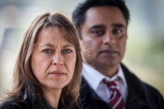 Unforgotten Picture shows: DCI Cassie Stuart (NICOLA WALKER) and DS Sunil 'Sunny' Khan (SANJEEV BHASKAR)
