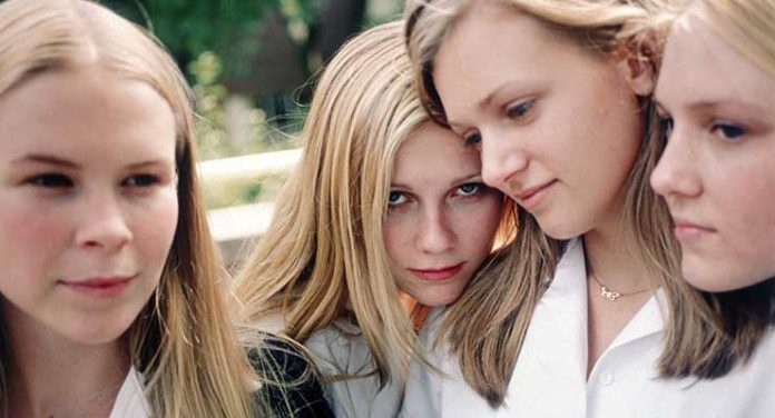 Leslie Hayman, Kirsten Dunst, A.J. Cook, and Chelse Swain in The Virgin Suicides (1999). Image courtesy of the Criterion Collection.