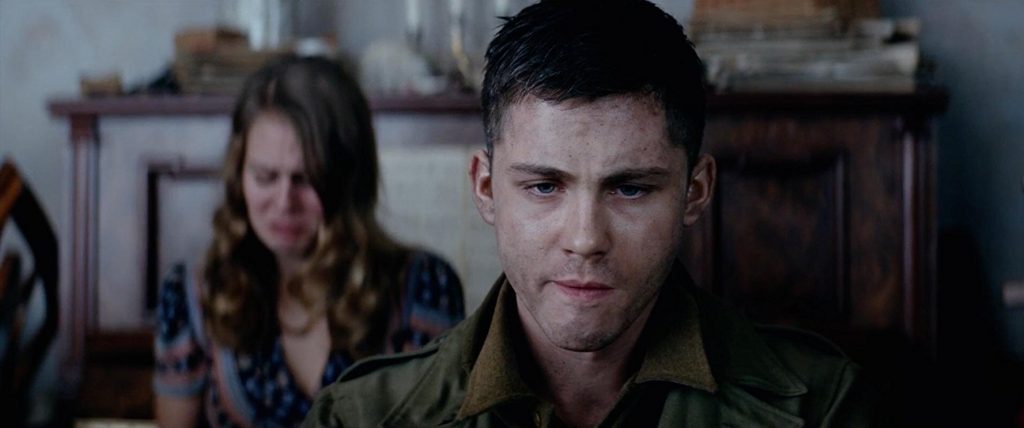 Fury Logan Lerman and Alicia von Rittberg in Fury (2014)