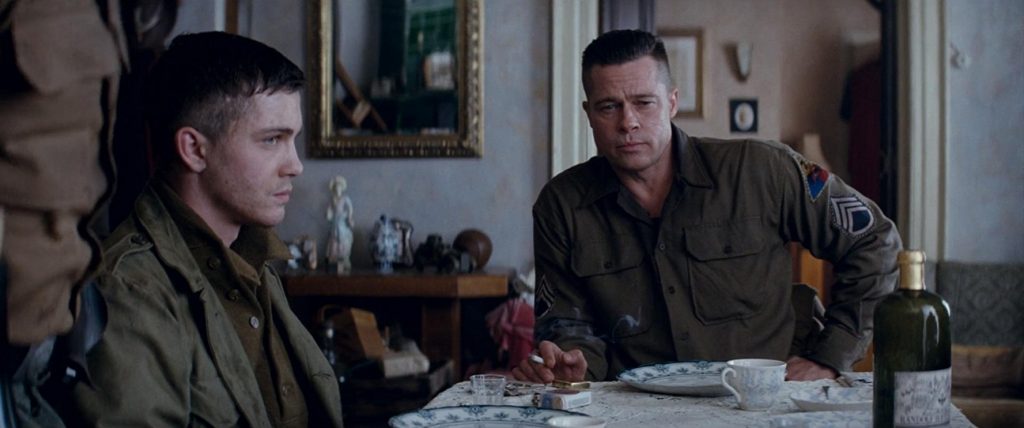 Fury Brad Pitt and Logan Lerman in Fury (2014)