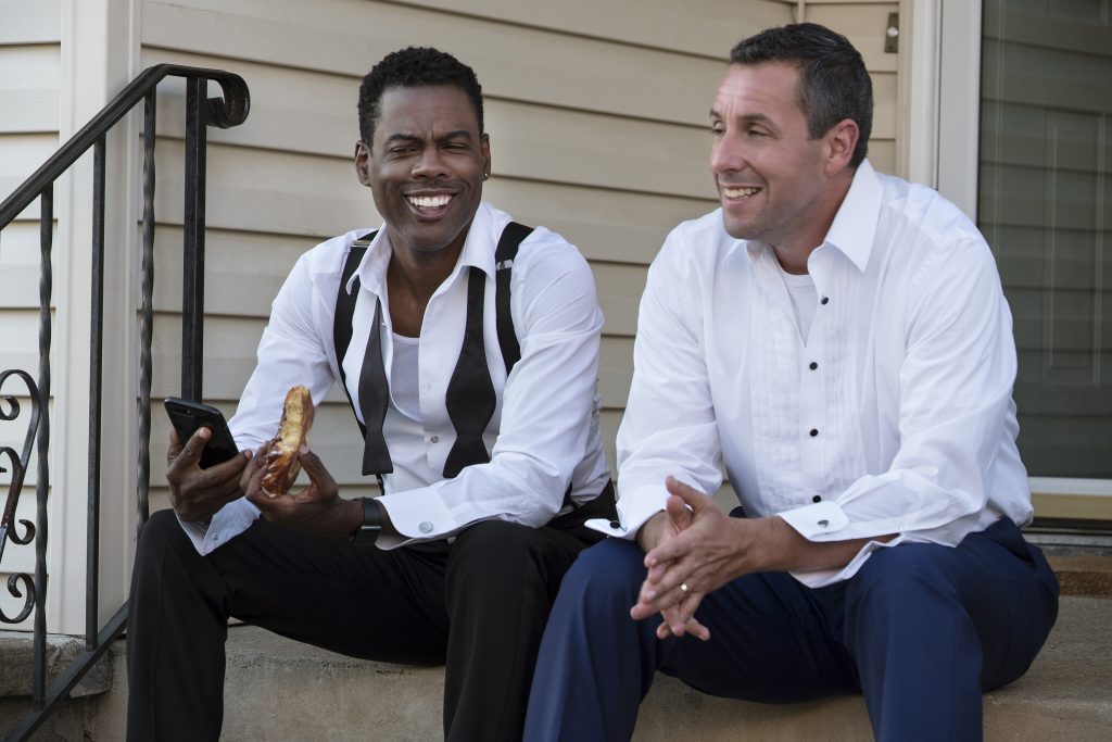 Chris Rock and Adam Sandler in The Week Of. Photo Credit: Macall Polay, Courtesy Netflix