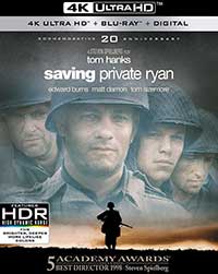 Saving Private Ryan 4K Ultra HD + Blu-ray + Digital (Paramount) Cover Art