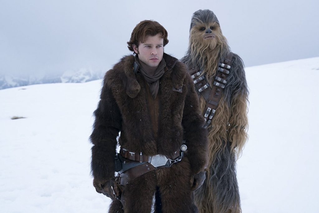 Solo: A Star Wars Story Alden Ehrenreich and Joonas Suotamo in Solo: A Star Wars Story (2018)