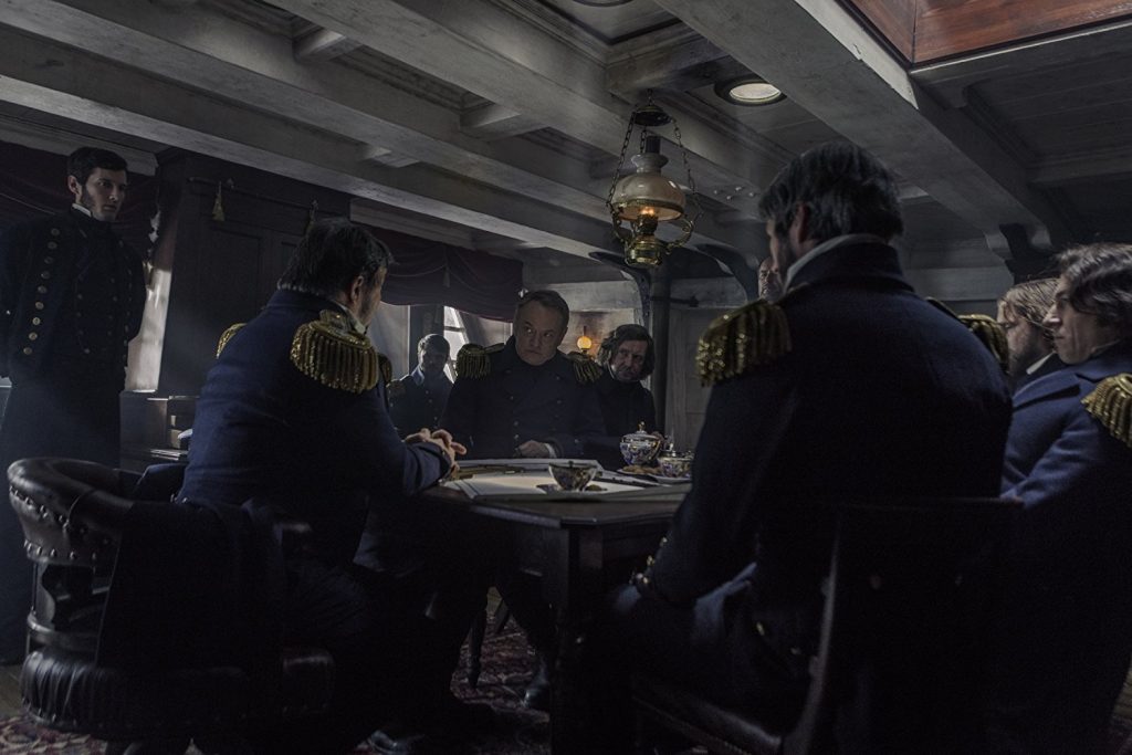 Ciarán Hinds, Jared Harris, and Tobias Menzies in The Terror (2018). Photo by Aidan Monaghan/AMC - © 2018 AMC Film Holdings LLC. All Rights Reserved.