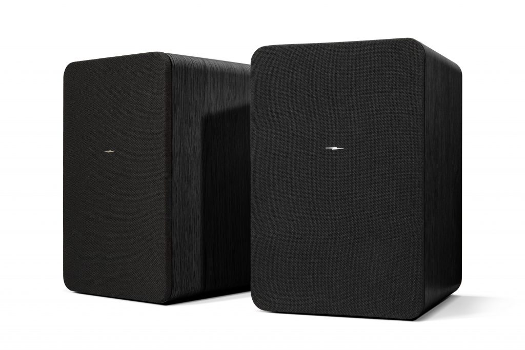 Shinola Detroit Barefoot Bookshelf Speakers Shinoloa Detroit Barefoot Bookshelf Speakers Sideview (Black)