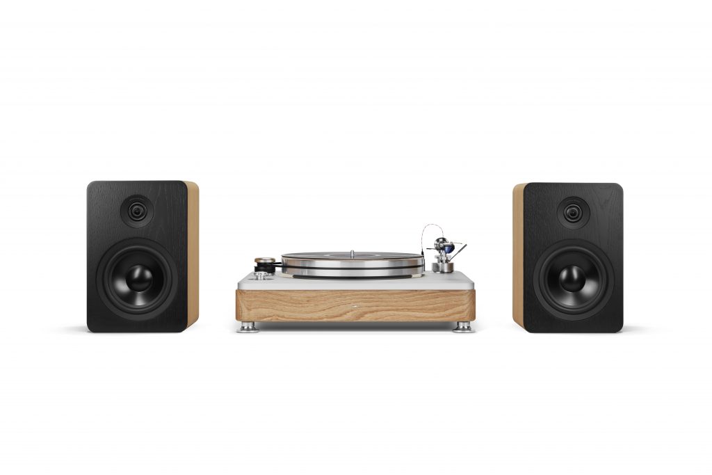 Shinoloa Detroit Barefoot Bookshelf Speakers Shinoloa Detroit Barefoot Bookshelf Speakers w/ Turntable (Natural)