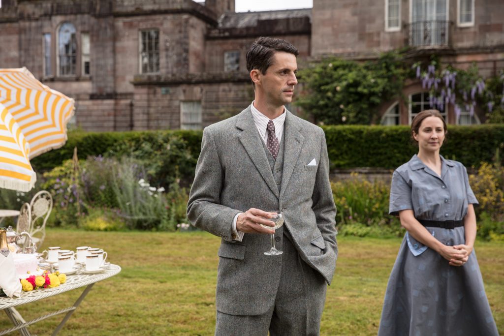 Ordeal by Innocence From left to right: Matthew Goode as Philip Durrant, Morven Christie as Kirsten Lindstorm in Ordeal by Innocence