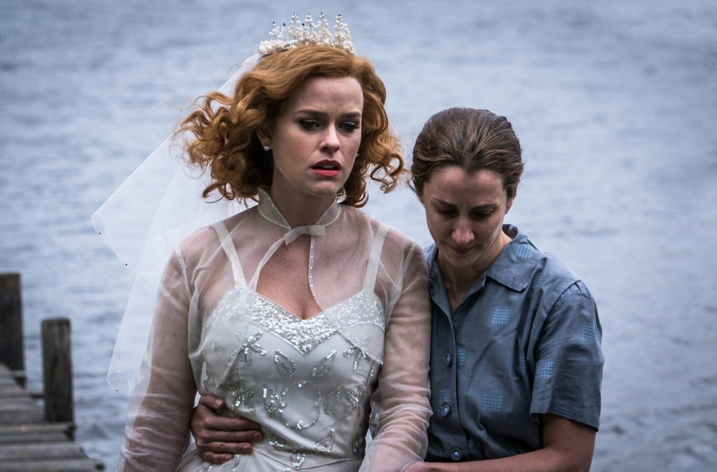 Ordeal by Innocence From left to right: Alice Eve as Gwenda Vaugh, Morven Christie as Kirsten Lindstorm in Ordeal by Innocence