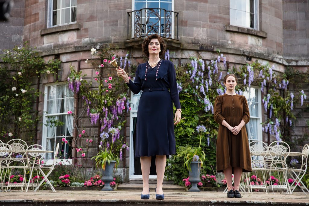 Ordeal by Innocence From left to right: Anna Chancellor as Rachel Argyll, Morven Christie as Kirsten Lindstorm in Ordeal by Innocence