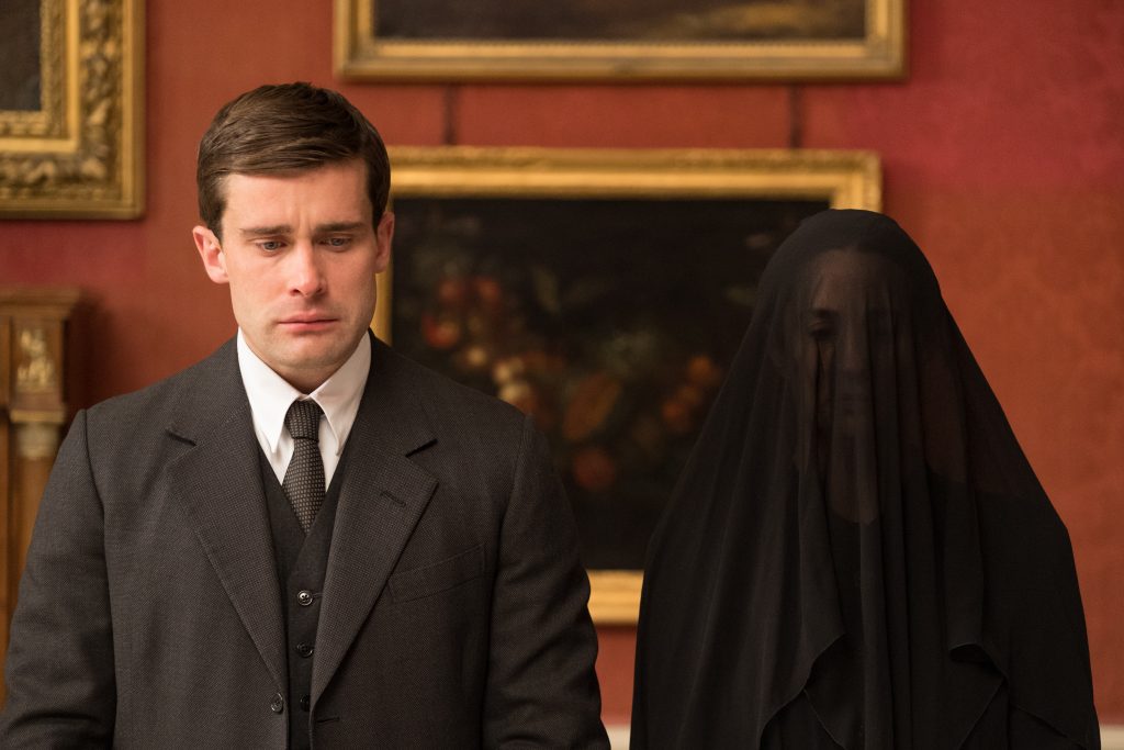 Ordeal by Innocence From left to right: Christian Cooke as Mickey Argyll, Morven Christie as Kirsten Lindstorm in Ordeal by Innocence