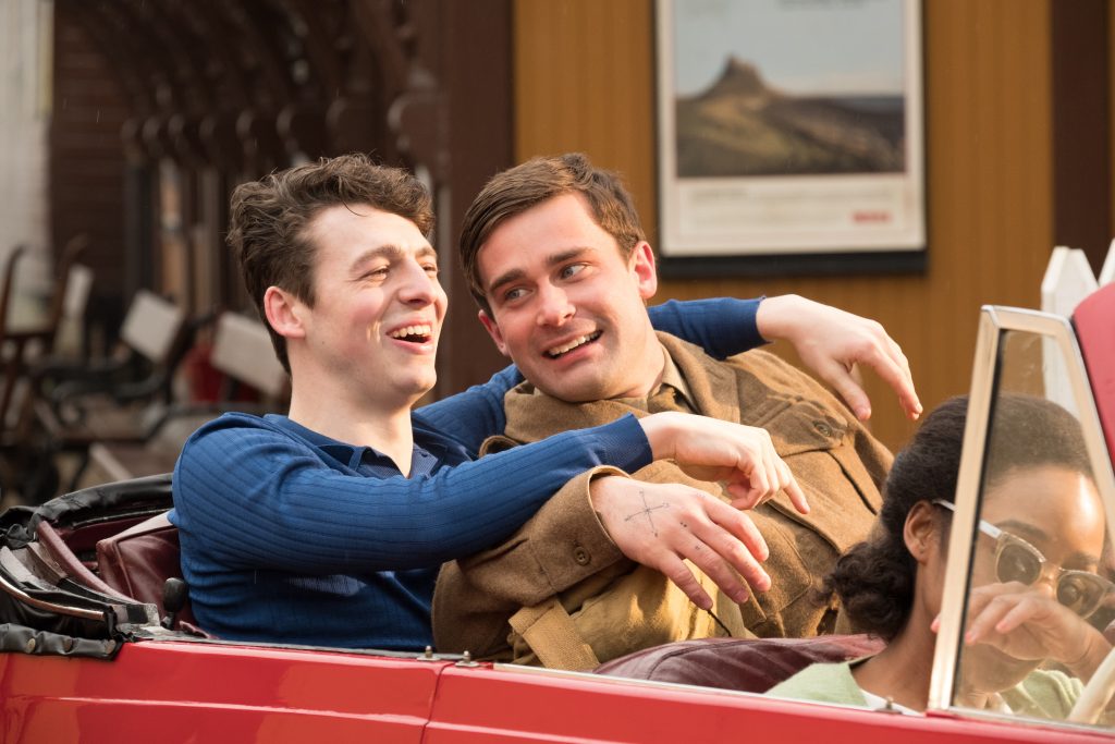 Ordeal by Innocence From left to right: Christian Cooke as Mickey Argyll, Anthony Boyle as Jack Argyll in Ordeal by Innocence