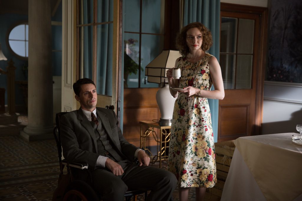 Ordeal by Innocence From left to right: Matthew Goode as Philip Durrant, Eleanor Tomlinson as Mary Durrant in Ordeal by Innocence