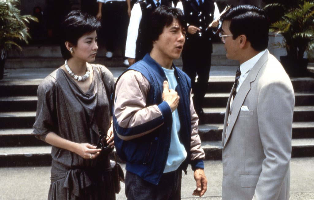 Police Story Brigitte Lin and Jackie Chan in Police Story (1985)