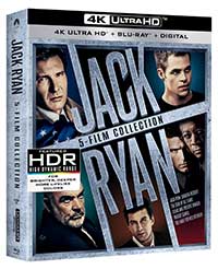 Jack Ryan 5-Film Collection 4K Ultra HD Blu-ray (Paramount) Packshot