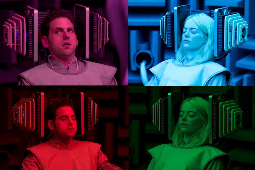 Maniac Emma Stone and Jonah Hill in Netflix Limited Series Maniac (2018). Photo Credit: Michele K. Short / Netflix
