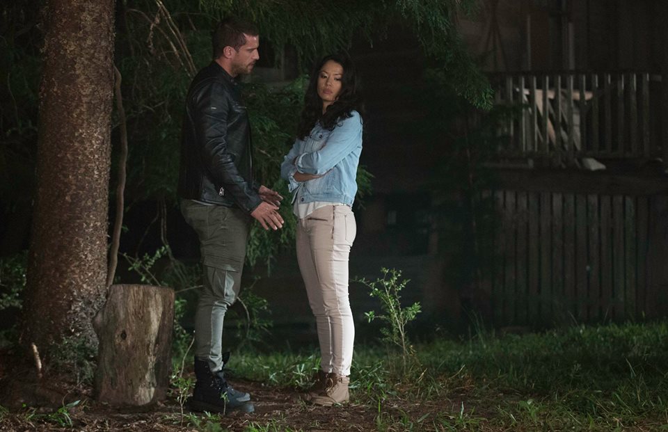 Occupation Dan Ewing ("Matt Simmons," left) and Stephany Jacobsen ("Amelia Chambers," right) star in Lionsgate Home Entertainment's OCCUPATION.