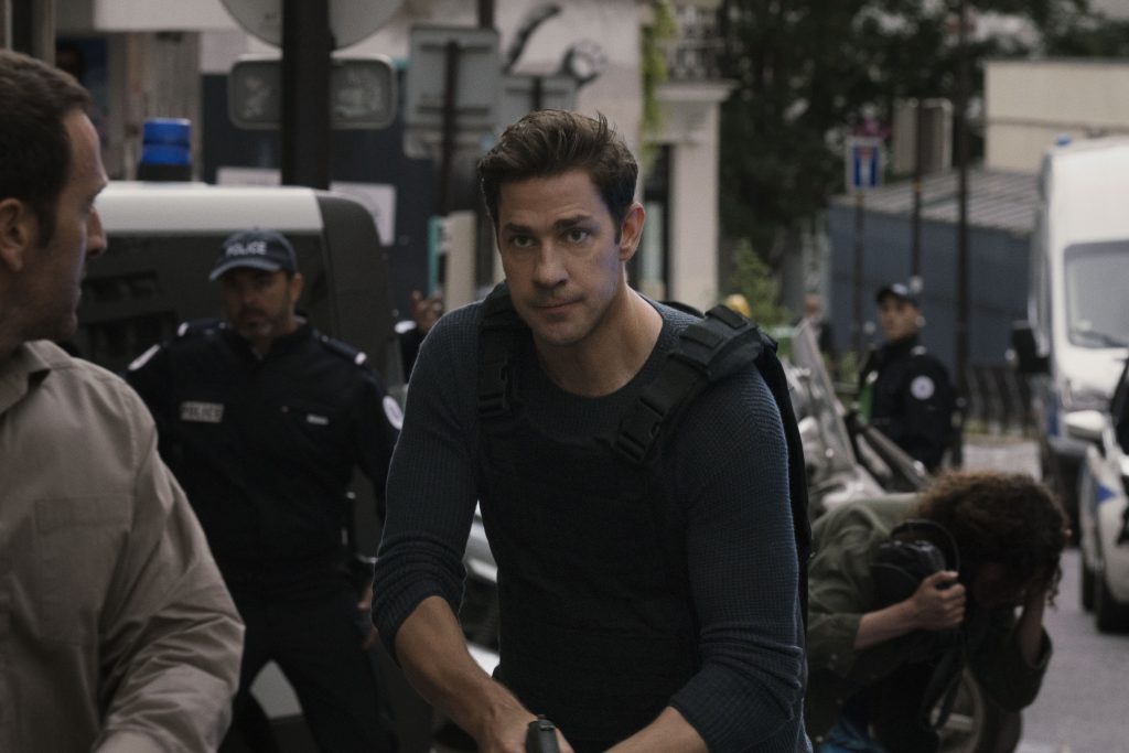 Tom Clancy's Jack Ryan John Krasinski in Tom Clancy's Jack Ryan. Photo Credit: Jon Cournoyer; Production Still from “JACK RYAN”. Amazon/Paramount Production.
