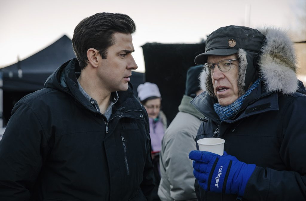 John Krasinski and Carlton Cuse behind the scenes on Tom Clancy's Jack Ryan.