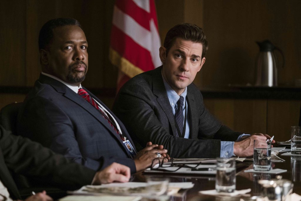 Tom Clancy's Jack Ryan Wendell Pierce and John Krasinski in Tom Clancy's Jack Ryan. Photo Credit: Philippe Bossé