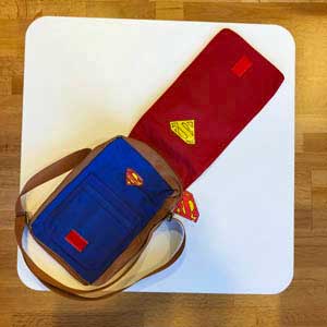 Superman Messenger Bag (Open)