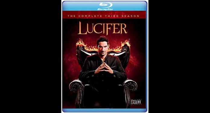 Lucifer: Season Three Blu-ray (Warner Bros.) Cover Art