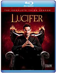 Lucifer: Season 3 Blu-ray (Warner Bros,) Cover Art