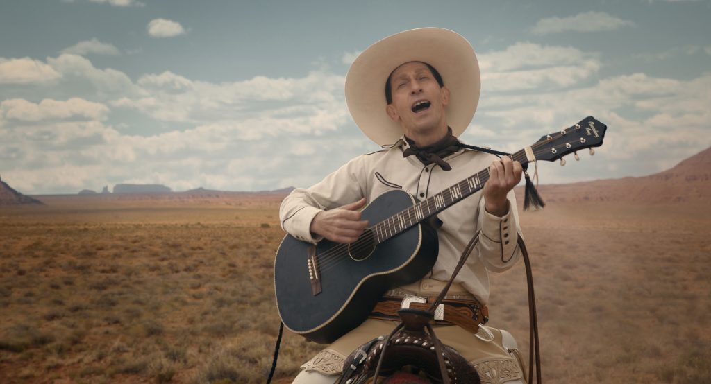 THE BALLAD OF BUSTER SCRUGGS Tim Blake Nelson is Buster Scruggs in The Ballad of Buster Scruggs, a film by Joel and Ethan Coen.