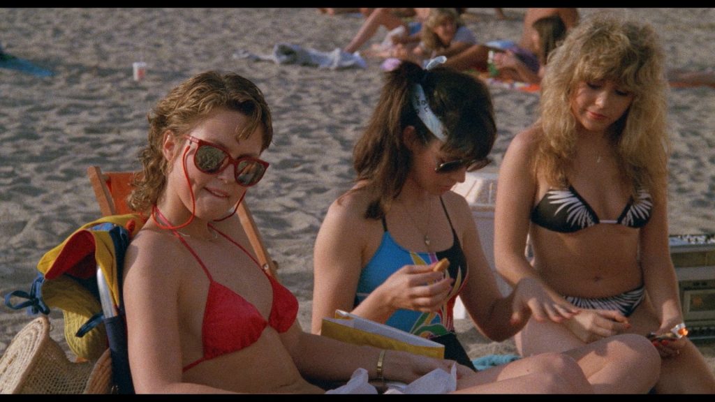 Deborah Foreman, Heidi Holicker, and Elizabeth Daily in Valley Girl (1983)....
