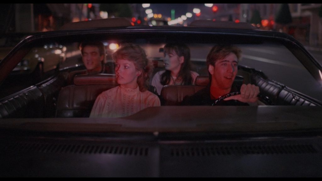 Valley Girl Cameron Dye, Deborah Foreman, Heidi Holicker, and Nicolas Cage in Valley Girl (1983)