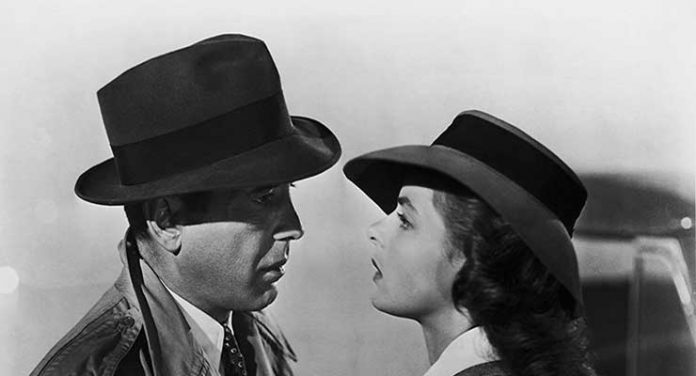 Humphrey Bogart and Ingrid Bergman in Casablanca (1942)