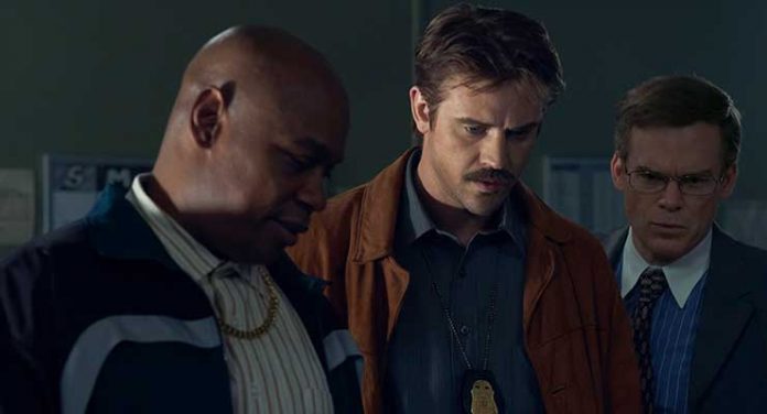 Bokeem Woodbine, Boyd Holbrook , and Michael C. Hall in In the Shadow of the Moon (2019)